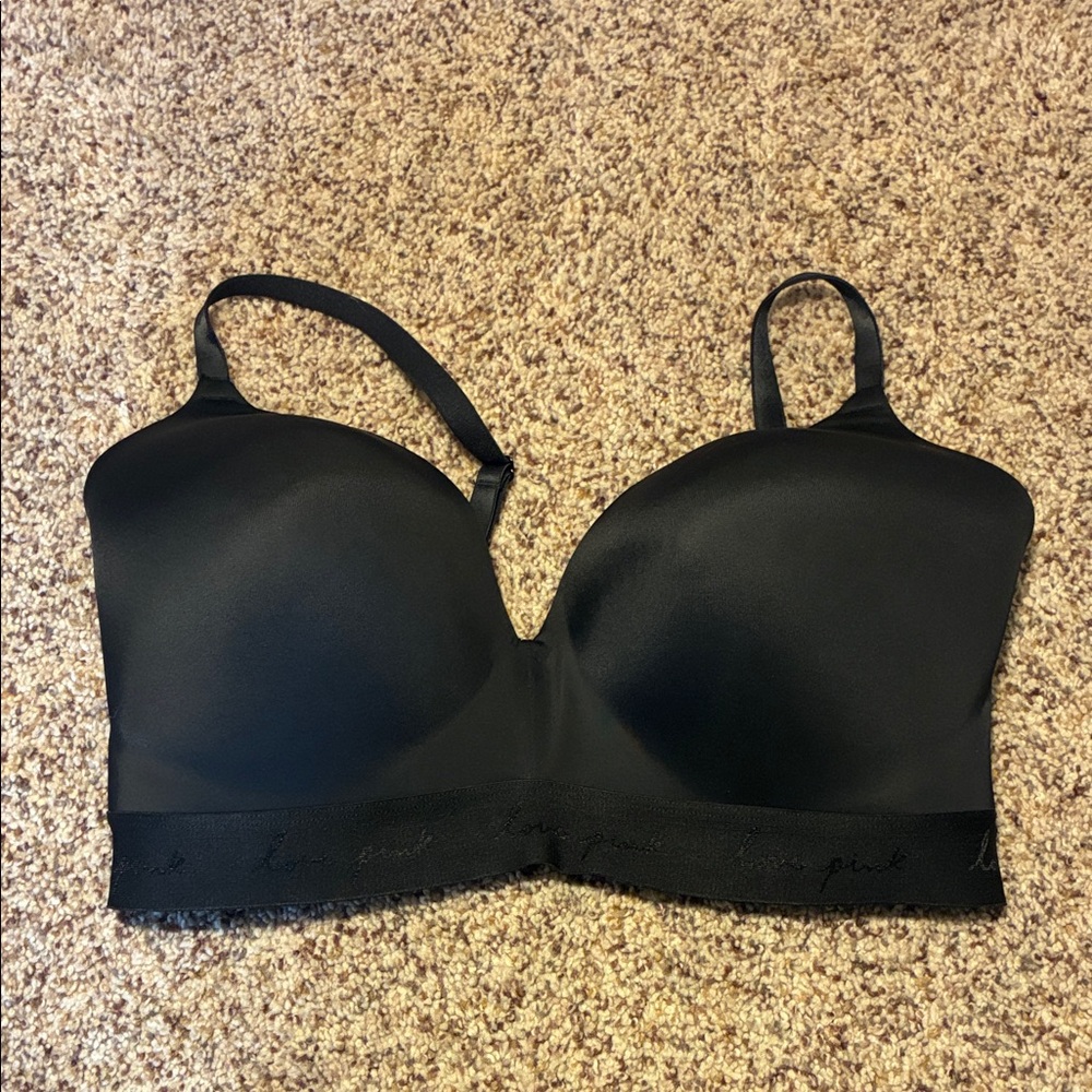 Victoria's Secret Used wear everywhere wireless  Black Bra 38DDD